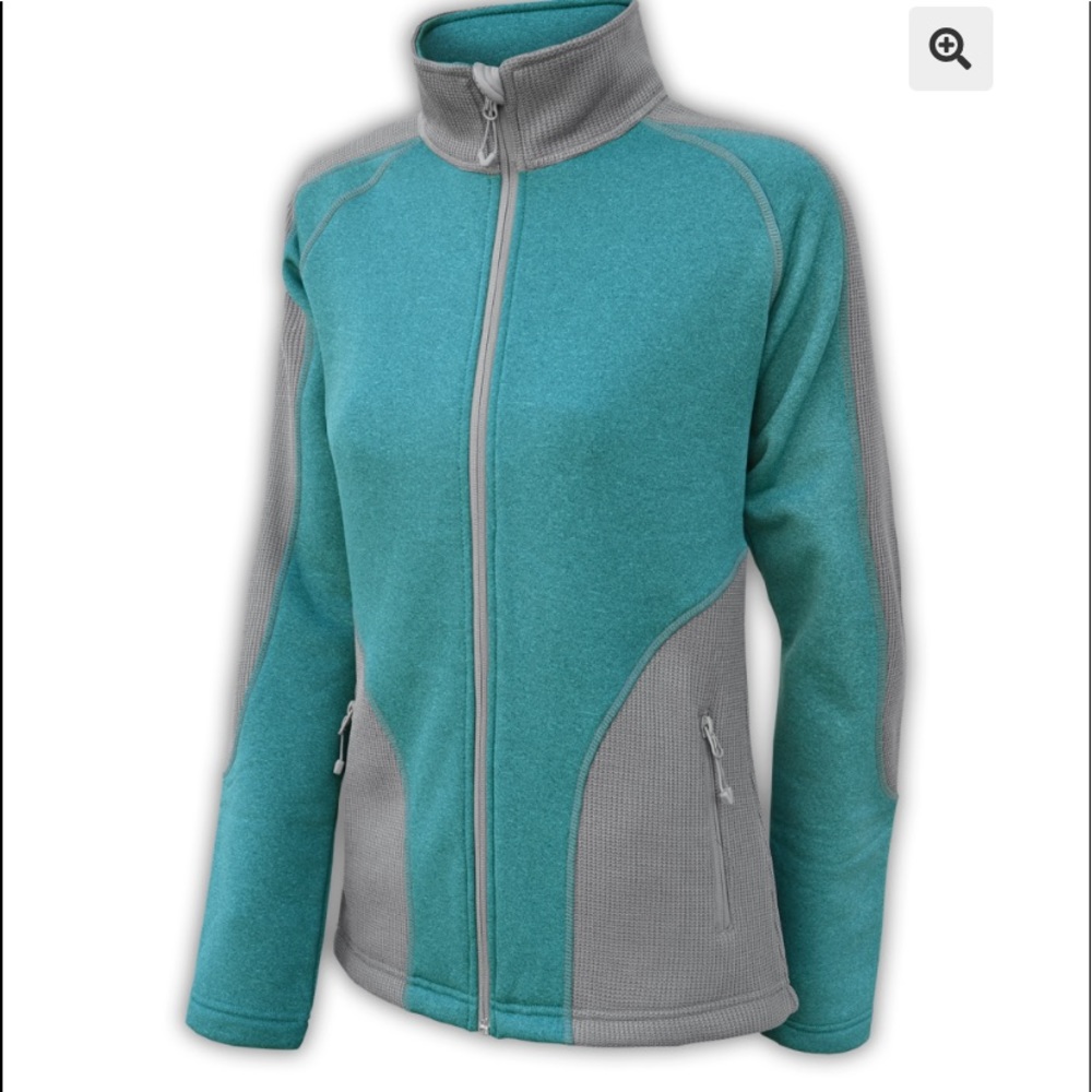 Women Power Stretch & Coarse Weave Fleece Combo Fitted Jacket